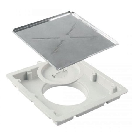 Ralo Oculto 18X18 Quadrado Inox Rlin1818CXboc Lgmais