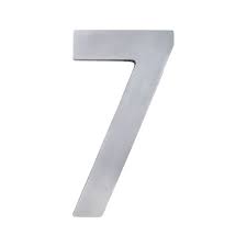Algarismo 7 Residencial 22Cm Polido Ac7Caixap Lgmais