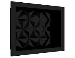 Nicho Imperial 50X40 Preto C/ Fundo 3D Massa Forte