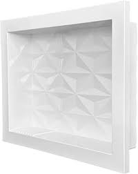 Nicho Imperial 60X40 Branco C/ Fundo 3D Massa Forte