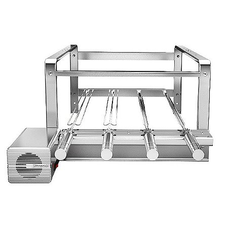 Kit Giratorio C/ 4 Espetos Inox 430 Alp4 Metal Gril