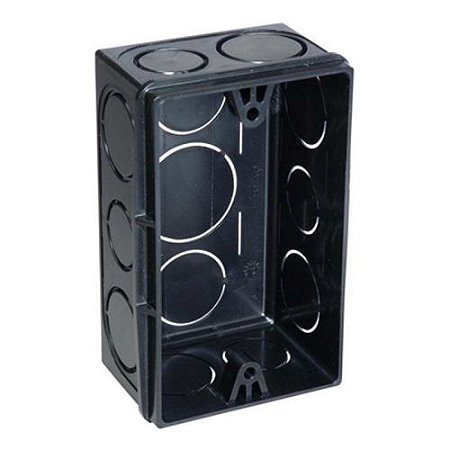 Caixa Luz 4X2 Preta 012401002 Metasul