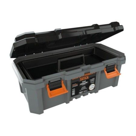 Caixa Ferramenta 18,3" Cinza C/ Bandeja 013601025 Metasul