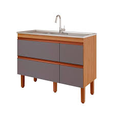 Balcao Prisma Px 1,14M Freijo/Titanio 889.57 Mgm