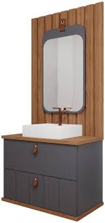 Armario Milano 80,3X66,5X45,1Cm Titanium 22460.45 Mgm