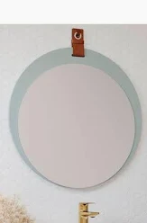 Espelheira Lua 60X60X1,5Cm Pistache 22531.41 Mgm