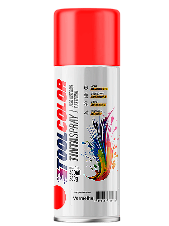 Tinta Spray 400Ml Vermelho Toolcolor