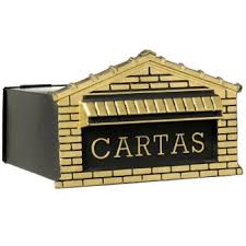 Caixa De Correio Popular Tijolinho Grade Ouro Orion