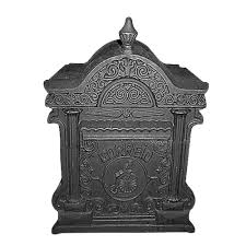 Caixa De Correio Fundida Romana Muro Prata Orion