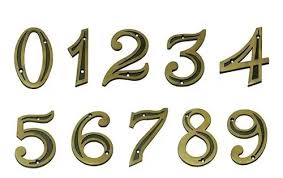 Algarismos 0 A 9 Residencial Ouro