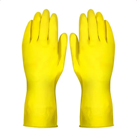 Luva Multiuso Latex N10 Liso CA34143 Amarela 600.30894 Plast