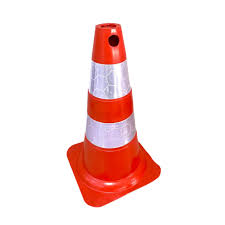 Cone Flexivel Laranja 50Cm Plt2 Refletivo 700.00654 Plastc