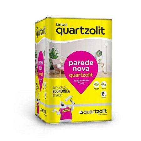 Tinta Parede Nova Branco Neve 18L Quartzolit