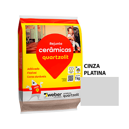 Rejunte Ceramica Cz Platina 5Kg Quartzolit