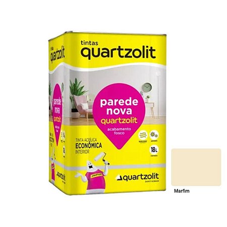 Tinta Parede Nova Marfim 18L Quartzolit