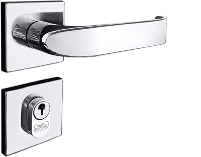 Fechadura Cristal Ext Crom Ros Quad 040E0425 Uniao Mundial