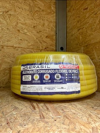 Eletroduto Corrugado 25Mm 50 Metros Antichamas Psbrasil