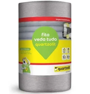 FITA ALUMINIO VEDA TUDO 90CM X10M QUARTZOLIT