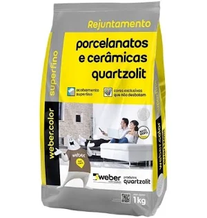 REJUNTE RESINADO PORCELANATO E CERAMICA MR CANELA 1KG QUARTZ