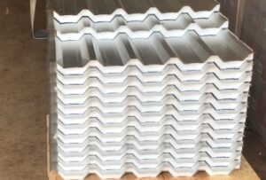 TELHA GALV ALUME TR0.43MM 6M PRÉ-PINT BR 2 FACE 50MM(2X-TELH+ISOP)