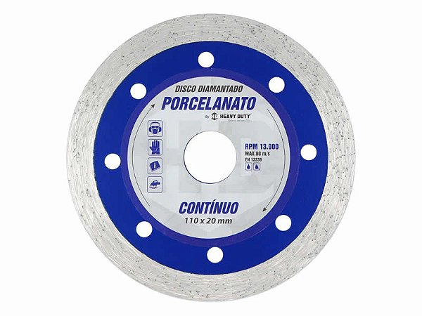 Disco Diamantado Porcel Continuo 110x20mm 122948 Heavy Duty