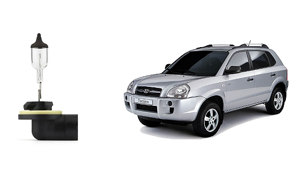 Lâmpada H27 ORIGINAL p/ Farol Hyundai Tucson 2005 2013 - Neblina, Milha, Auxiliar