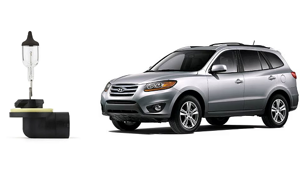 Lâmpada H27 ORIGINAL p/ Farol Hyundai Santa Fe 2012 2013 - Neblina, Milha, Auxiliar