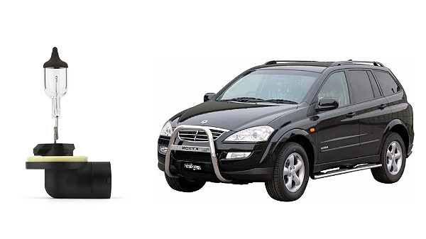 Lâmpada H27 ORIGINAL p/ Farol Ssangyong Kyron 2007 2013 - Neblina, Milha, Auxiliar