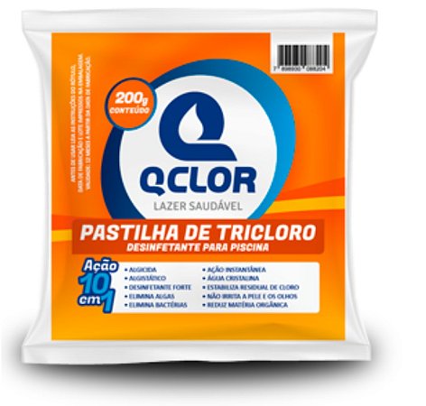 PASTILHA DE CLORO - QCLOR 200G