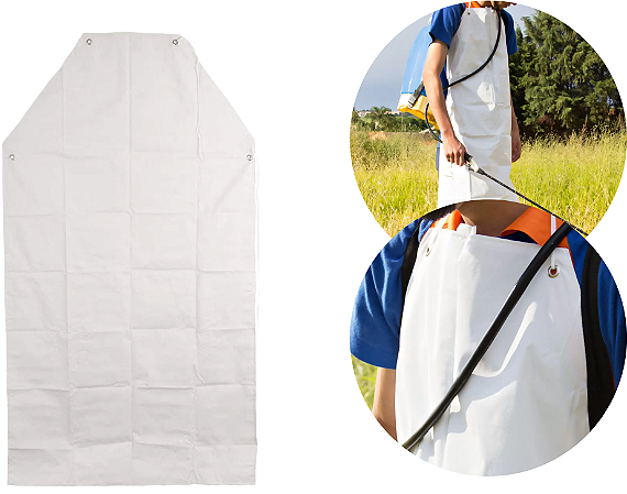 AVENTAL PVC BRANCO COM FORRO