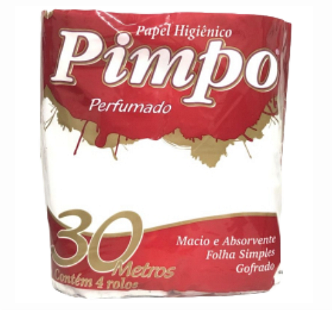 PAPEL HIGIÊNICO PIMPO PERFUMADO 16X04 30M