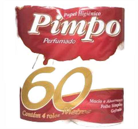 PAPEL HIGIÊNICO PIMPO PERFUMADO 60M