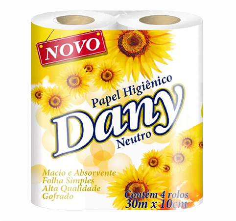 PAPEL HIGIÊNICO DANY NEUTRO 30MX4 ROLOS