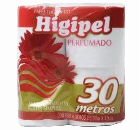 PAPEL HIGIÊNICO HIGIPEL 16X04 30M PERFUMADO
