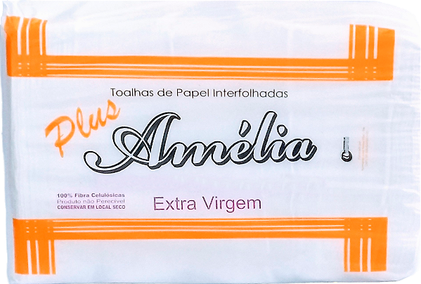 PAPEL TOALHA AMÉLIA 1000 FOLHAS EXTRA VIRGEM