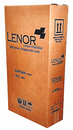 LENÇOL HOSPITALAR 08 ROLOS 70CMX50MT / 60CMX50MT LENOR BRANCO