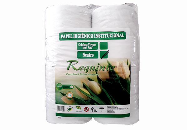 PAPEL HIGIÊNICO REQUINTE 300MT/500MT 08 ROLOS