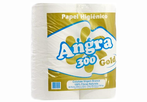 PAPEL HIGIÊNICO ANGRA SILVER 300 C/8 ROLOS
