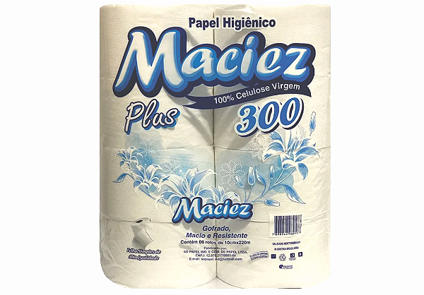 PAPEL HIGIÊNICO MACIEZ 220MT 08 ROLOS
