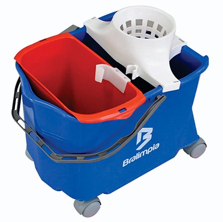 BALDE ESPREMEDOR PARA MOP ÚMIDO DOBLÔ 20L STANDARD BRALIMPIA