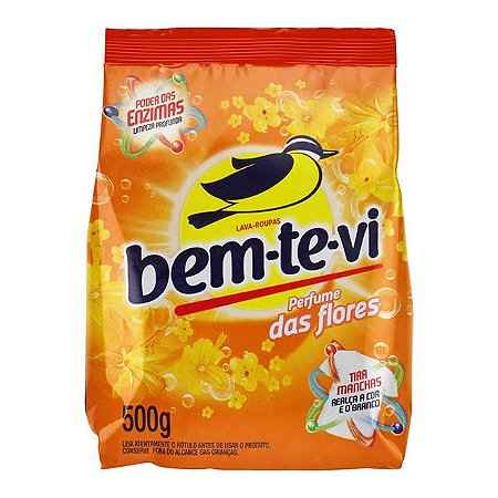 SABÃO EM PÓ BEM-TE-VI FLORES 500G