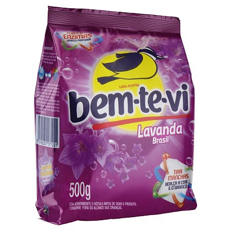 SABÃO EM PÓ BEM-TE-VI LAVANDA 500G