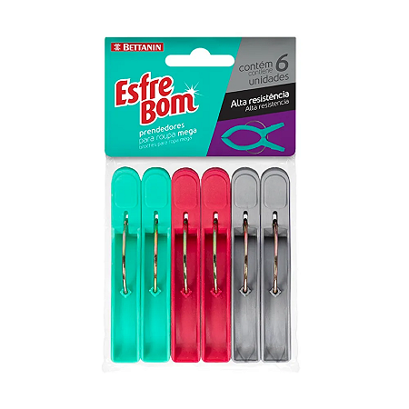 PRENDEDOR MEGA PLAST ESFREBOM 1X06