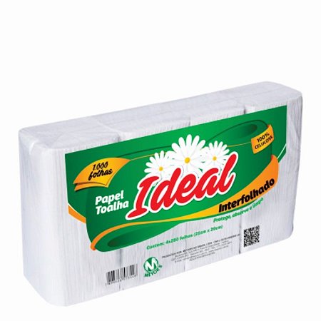 PAPEL TOALHA INTERFOLHAS IDEAL CELULOSE 1000FHLS