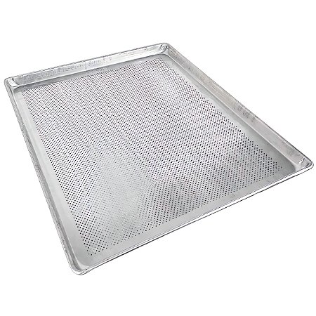 Assadeira de Pão Perfurada Forma de Alumínio 40x60