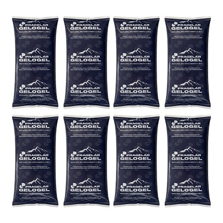 Kit 8 Unidades Gelo Gel Reutilizável 750ml Para Mesa Térmica Fria
