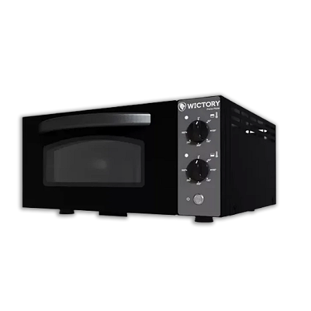 Forno Pizza Elétrico Gourmet Pedra 40cm Preto