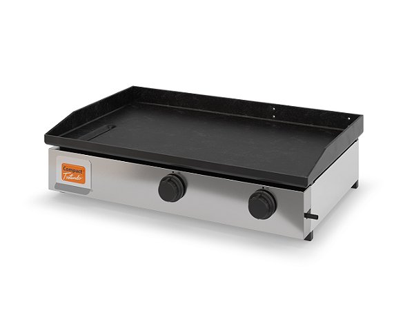 Chapa de Lanche a Gás 80cm Inox para Hamburger