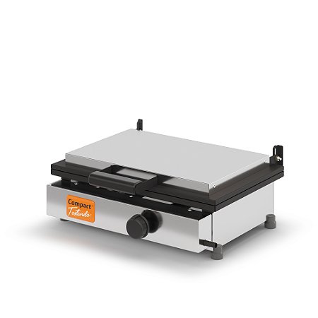 Chapa de Lanche Com Prensa Inox a Gás 45cm