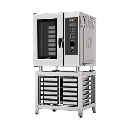 Forno Combinado Progamável 8 Gns a Gás M220V Com Cavalete